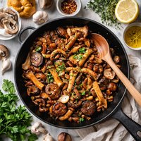 Mixed Mushrooms with Garlic