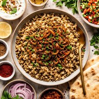 Mjadra Lentils and Rice