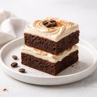 Mocha Brownies with Cinnamon Cream Cheese Frosting