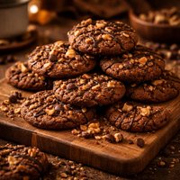 Mocha Walnut Butter Cookies