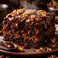 Mocha Walnut Pudding Cake