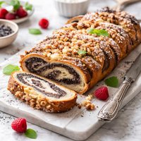 Mohnstrietzel German Poppy Seed Cake