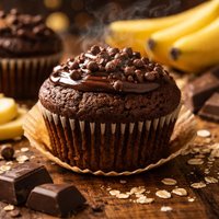 Moist Chocolate Banana Whole Wheat Cupcakes