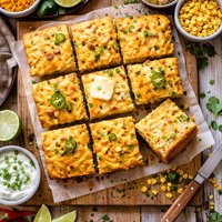 Moist Cornbread with Cheese