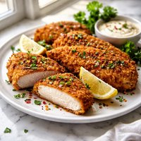 Moist Crispy Breaded Chicken Cutlets