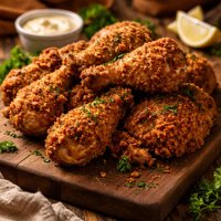 Moist Oven Fried Chicken