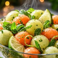 Mojito Style Melon Salad