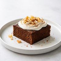 Molasses Gingerbread Cake with Mascarpone Cream