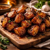 Molasses Tossed Potatoes