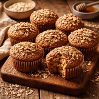 Molassy Oat Flax Muffins