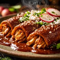 Mole Coloradito Enchiladas from Rick Bayless