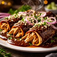 Mole Enchiladas