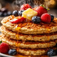 Monday Morning Oatmeal Pancakes