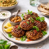 Monday Supper Curried Lamb and Chutney Rissoles Patties