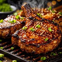 Mongolian Pork Chops Mustards Grill