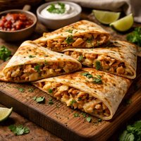 Monterey Cheese and Chicken Tortillas