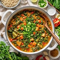 Moosewood Callaloo Greens Stew
