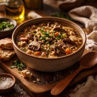 Moosewood Mushroom Barley Soup