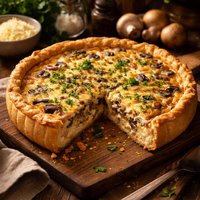 Moosewood Swiss Cheese and Mushroom Quiche