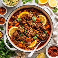 Moroccan Beef Stew with Orange and Lemon