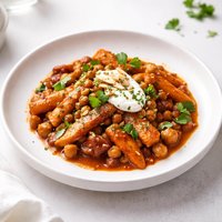 Moroccan Carrot and Chickpea Tagine