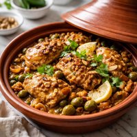 Moroccan Chicken Made on Stove Top Crock Pot or Tagine