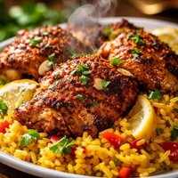 Moroccan Chicken on Saffron Rice Ww