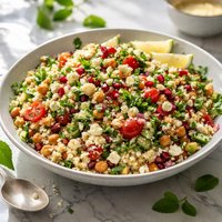 Moroccan Couscous and Chickpea Salad