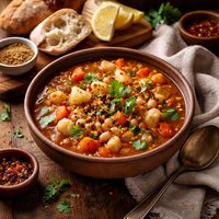 Moroccan Potato Bean Soup