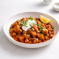 Moroccan Pumpkin and Harissa Stew