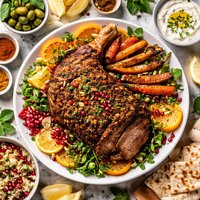 Moroccan Rib Roast or Leg of Lamb