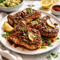 Moroccan Spice Rubbed Pork Chops