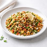 Moroccan Spiced Bulgur and Chickpea Salad