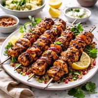 Moroccan Spiced Chicken Kebabs