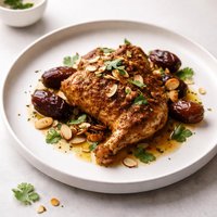 Moroccan Spiced Chicken with Almonds and Dates