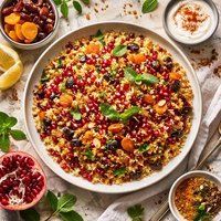 Moroccan Spiced Couscous with Fruits