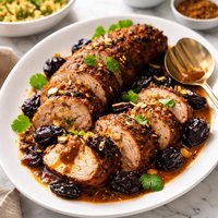 Moroccan Spiced Pork Tenderloin with Dried Plums