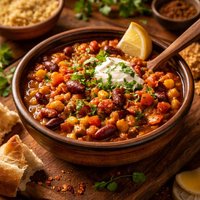 Moroccan Spiced Vegetarian Chili