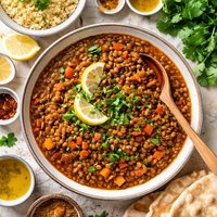 Moroccan Stewed Lentils
