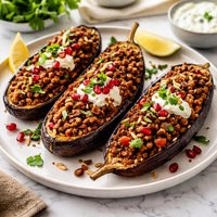 Moroccan Stuffed Eggplant Aubergine