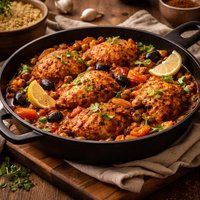 Moroccan Style Chicken Skillet