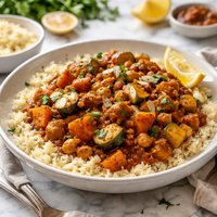 Moroccan Vegetable Stew with Couscous