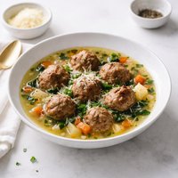 Mother Hubbard Meatball Soup