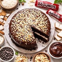 Mounds Chocolate Coconut Cake