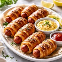 Movie Night Pretzel Dogs with Sweet Curry Mayo