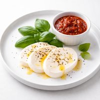 Mozzarella and Basil with Marinara Sauce