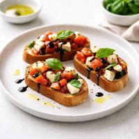 Mozzarella Basil Bruschetta
