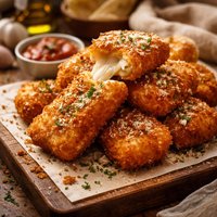 Mozzarella Milananese Fried Mozzarella Cheese