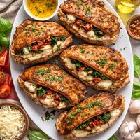 Mozzarella Stuffed Pork Chops