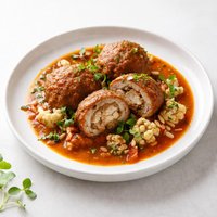 Mubattan Bruklu Cauliflower Stuffed Meatball Ragout